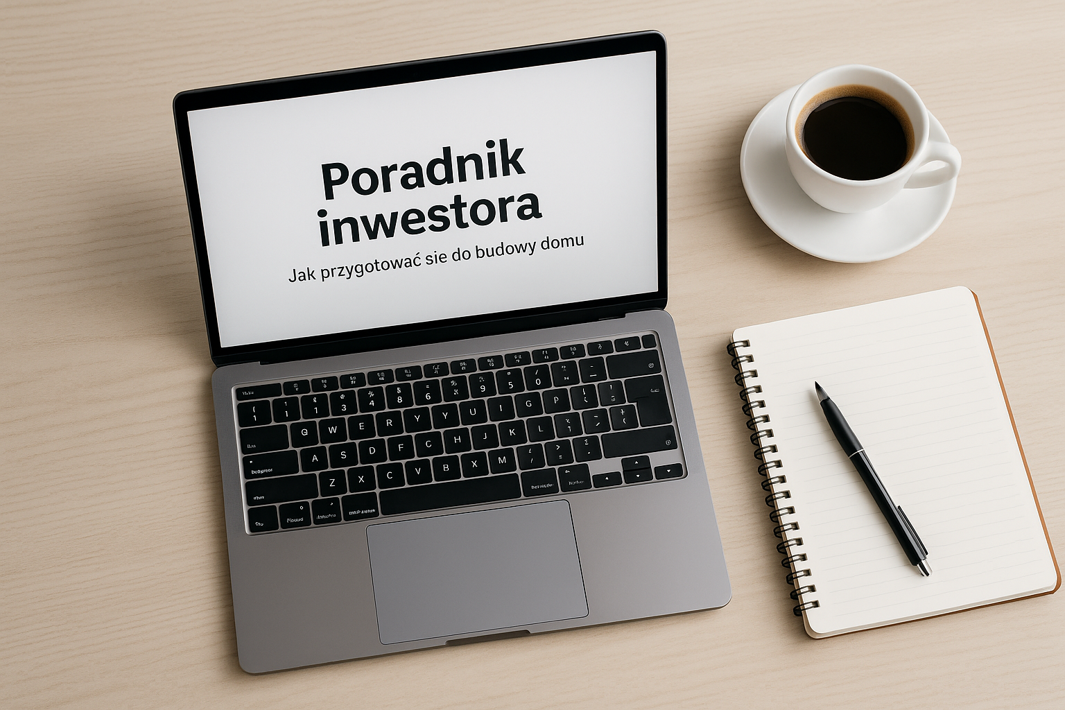 Ilustracja poradnika inwestora – notatki, dokumenty, szkice